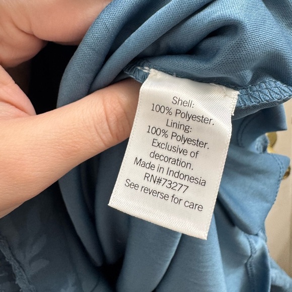 LC Lauren Conrad Blue Lace Mini Dress - Picture 4 of 8